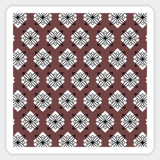 Pretty smoky pink and black minimalist pattern Sticker